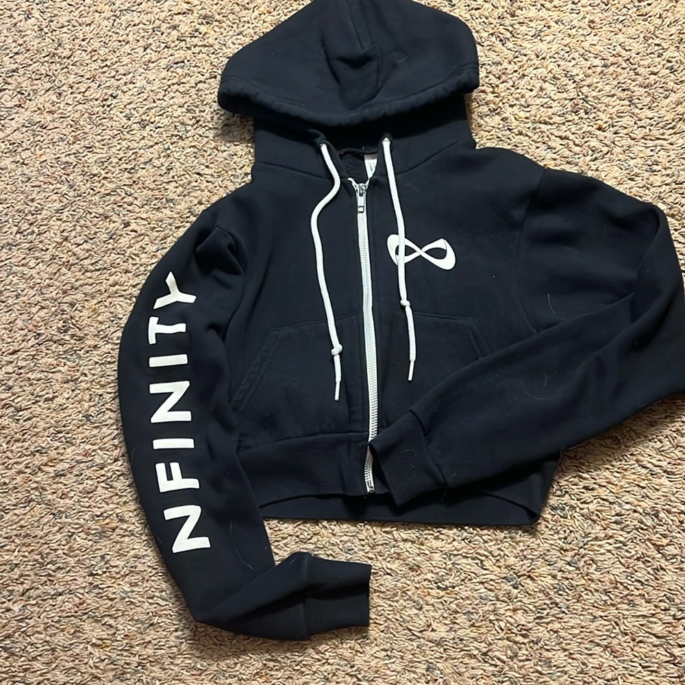 Cropped infinity sweatshirt